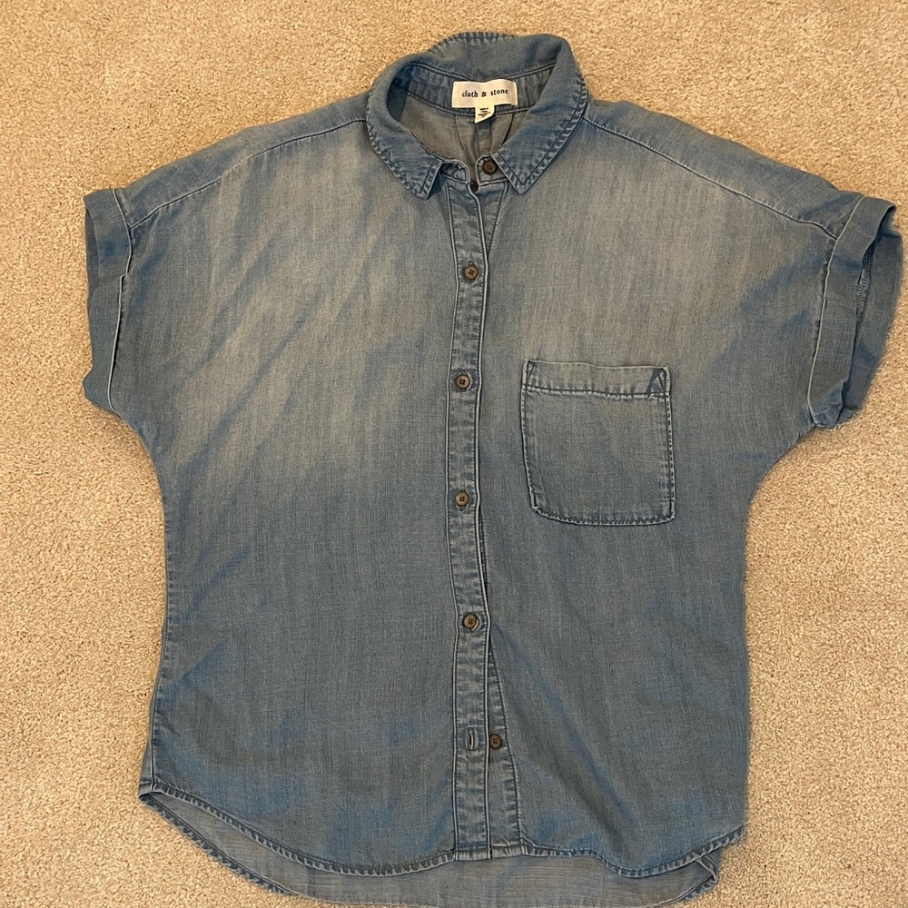 cloth & stone Light Chambray Shirt